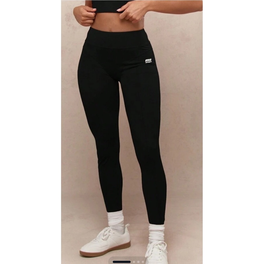 Missguided Women's High-waisted Leggings Black Size Small New With‎ Tag